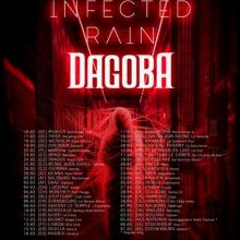Infected Rain & Dagoba EU Tour 2022 poster