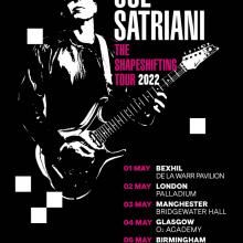 Joe Satriani UK Tour 2022 poster