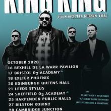 King King UK Tour 2020 poster