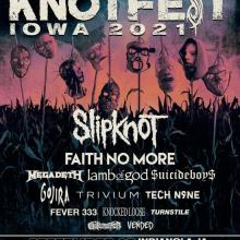 Knotfest Iowa 2021 poster