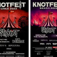 Knotfest Chile & Brasil 2022 poster
