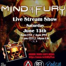 Mind Of Fury live show 2020 poster