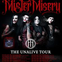 Mister Misery Euro Tour 2020 poster