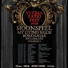 Moonspell European Tour 2022 poster