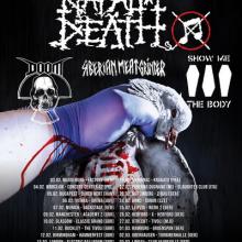 Napalm Death Euro Tour 2022 poster
