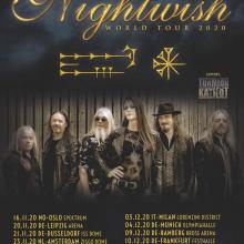 Nightwish Euro Tour 2020 poster