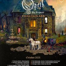 Opeth Euro TOur 2021 poster