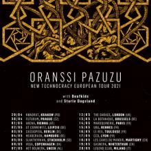 Oranssi Pazuzu Euro Tour 2021 poster