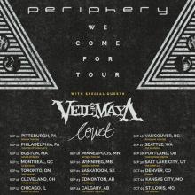 Periphery North American Tour 2019 poster