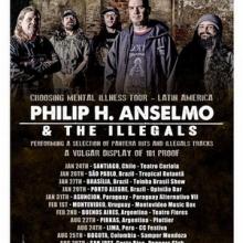 Philip H. Anselmo & The Illegals Latin American Tour 2019 poster