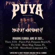 Puya Florida Shows 2021 poster