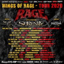 Rage & Serenity Euro Tour 2020 poster