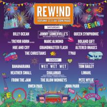 Rewind Scotland festival 2021 poster