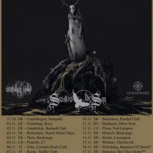 October Tide & Swallow The Sun Euro Tour 2019 poster