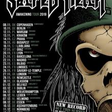 Sacred Reich Euro Tour 2019 poster