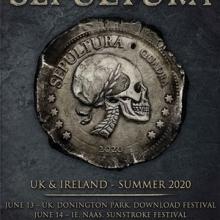 Sepultura UK shows 2020 poster
