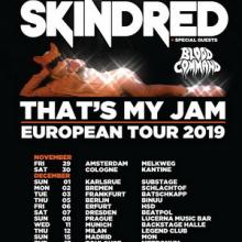 Skindred Euro Tour 2019 poster