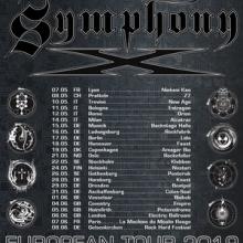 Symphony X EU Tour 2019 poster