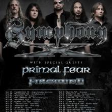 Symphony X North American Tour 2020 poster