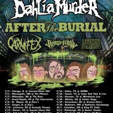 The Black Dahlia Murder North American Tour 2021 poster