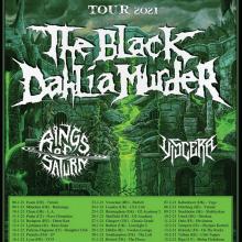 The Black Dahlia Murder Euro Tour 2021 poster