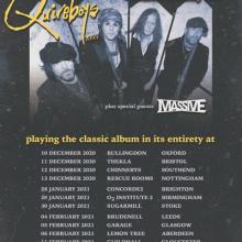 The Quireboys UK Tour 2020 / 2021 poster