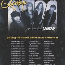 The Quireboys UK Tour 2021 poster