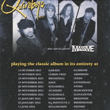 The Quireboys UK Tour 2022 poster