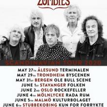 The Zombies Scandinavian Tour 2020 poster