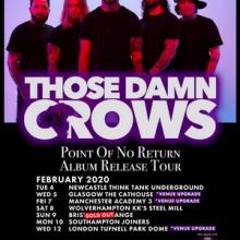 Those Damn Crows UK Tour 2020 poster
