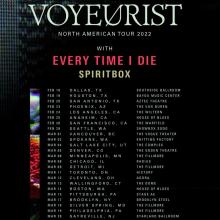 Underoath North American Tour 2022 poster