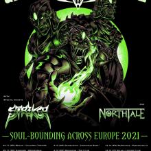 Unleash The Archers Euro Tour 2021 poster