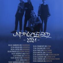 Unprocessed EU Tour 2021 poster