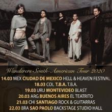 Visions Of Atlantis South American Tour 2020 poster