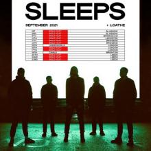 hile She Sleeps UK tour 2021 poster