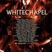 Whitechapel Euro Tour 2020 poster