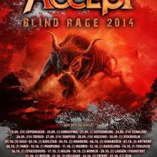 Accept European tour 2014 poster