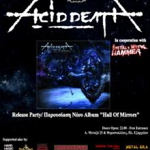 Acid Death Hall of Mirrors release party 2015 poster