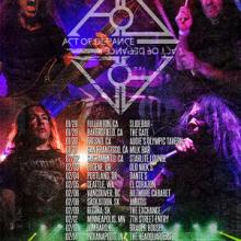 Act Of Defiance North American Tour 2016 poster