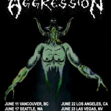 Aggression US tour 2016 poster