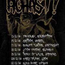 Aghast UK Tour 2016 poster