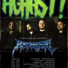 Aghast UK Tour 2016 poster