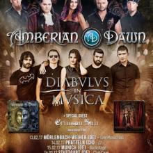 Amberian Dawn & Diabulus In Musica Euro Tour 2017 poster