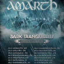 Amaon Amarth Dark Tranquillity Euro Tour 2017 poster