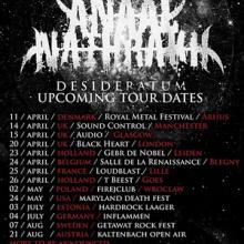 Anaal Nathrakh Euro Tour 2015 poster