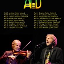 Anderson Ponty Band North American Tour 2016 poster