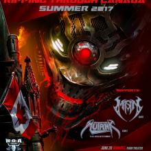 Annihilator Canadian Tour 2017 poster