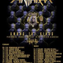 Anthrax UK & European Headline Tour 2017 poster
