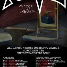 Anvil Euro Tour 2016 poster