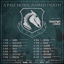 A Pale Horse Named Death Euro Tour 2019 poster